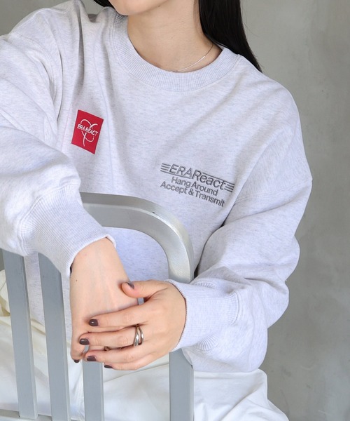 「ANME」 スウェットカットソー M ブラック レディース_画像8