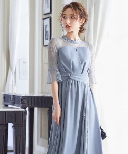 「niana」 半袖ワンピース L ピンク レディースの画像