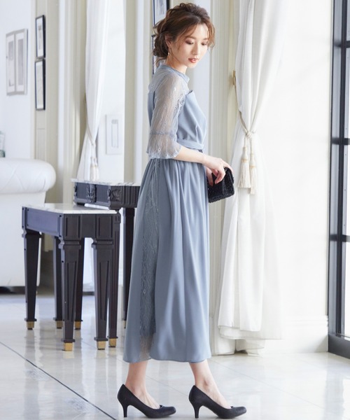 「niana」 半袖ワンピース L ピンク レディースの画像