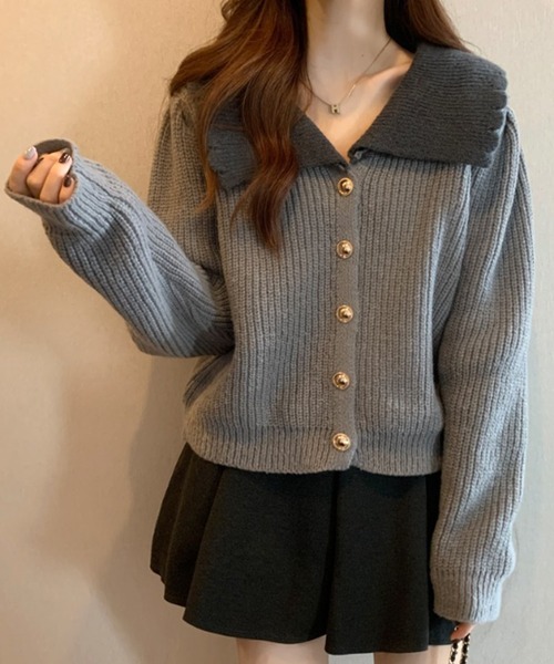 「Amulet」 ニットカーディガン FREE ホワイト レディース_画像3