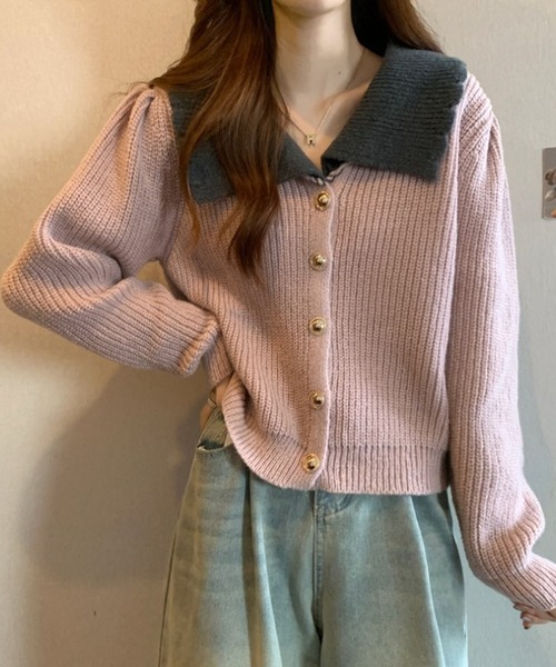 「Amulet」 ニットカーディガン FREE ホワイト レディース_画像5