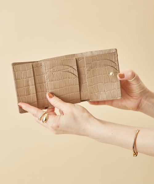 「HASHIBAMI」 財布 FREE グレイッシュベージュ レディース_画像4