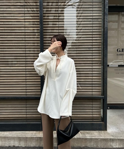 lawgy（ラウジー） 長袖ブラウス FREE ベージュ レディース : ZOZOTOWN