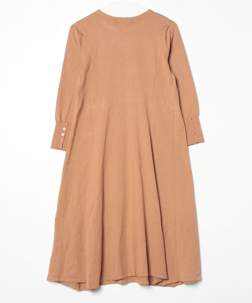 「23区」 長袖ワンピース - ブラウン レディース_画像2