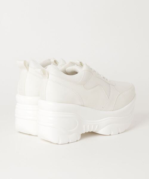 「LOVEHUNTER」 ローカットスニーカー M ホワイト×ホワイト レディース_画像2