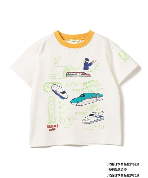 BEAMS mini（ビームス ミニ） tシャツ JR 新幹線 Tシャツ 2026SS（90