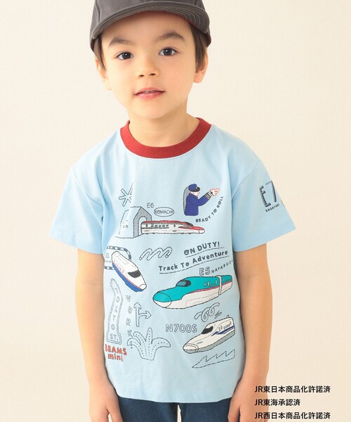 BEAMS mini（ビームス ミニ） tシャツ JR 新幹線 Tシャツ 2026SS（90