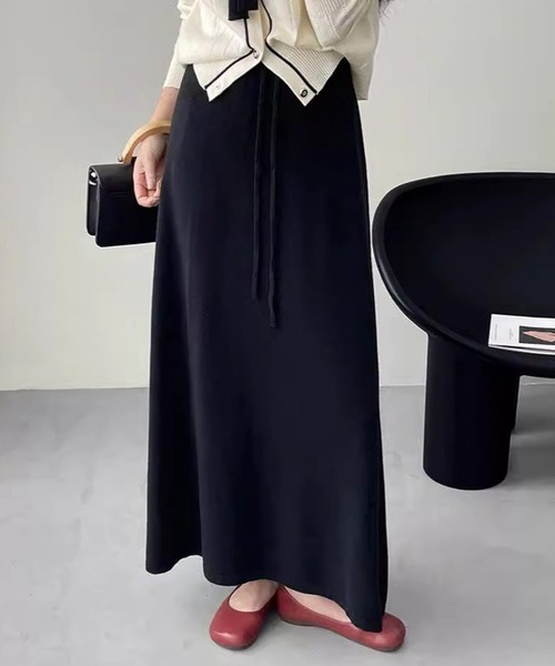 DAY CLOSET ロング スカート 「ロング丈/ゴム入り/調節紐付き」大人っ