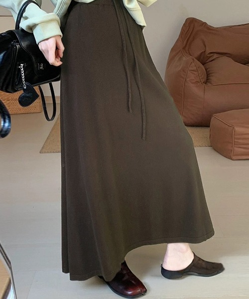 DAY CLOSET ロング スカート 「ロング丈/ゴム入り/調節紐付き」大人っ
