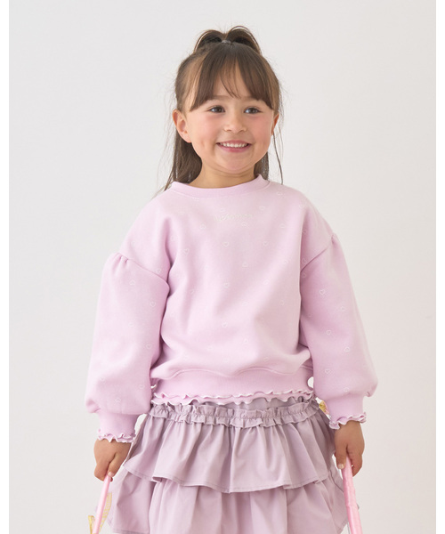 トレーナー 「Lycee mine バレエシリーズ」「裏起毛」フリルリブ