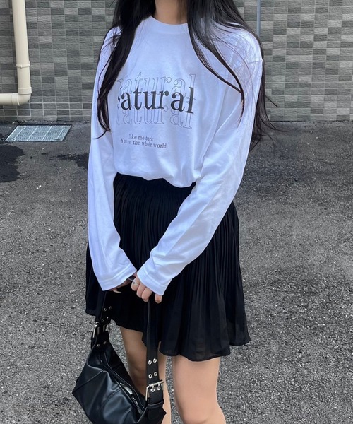 tシャツ ピンクデザインロンT／長袖Tシャツ レディース : ZOZOTOWN