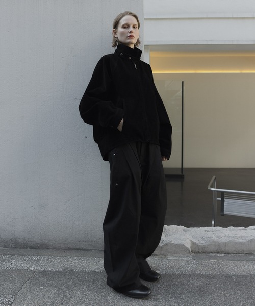 【remer】コットンギャバタックカーブパンツ remer パンツ コットンギャバタックカーブパンツ - cotton gabardine