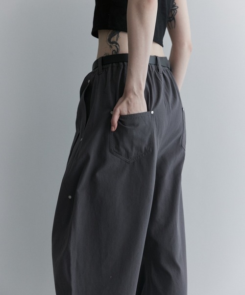 【remer】コットンギャバタックカーブパンツ remer パンツ コットンギャバタックカーブパンツ - cotton gabardine