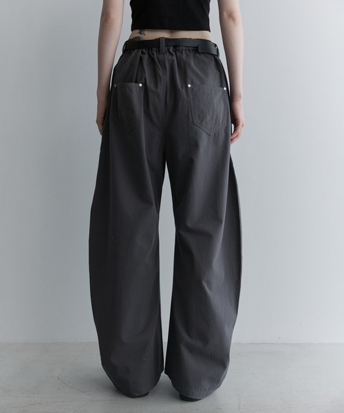 【remer】コットンギャバタックカーブパンツ remer パンツ コットンギャバタックカーブパンツ - cotton gabardine