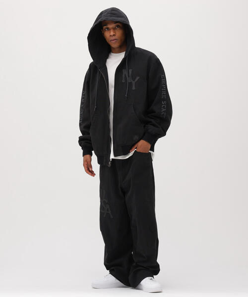パーカー LEATHER PATCH DUCK HOOD JACKET / レザーパッチ ダック フードジャケット / AVIREX / アヴィレックの画像