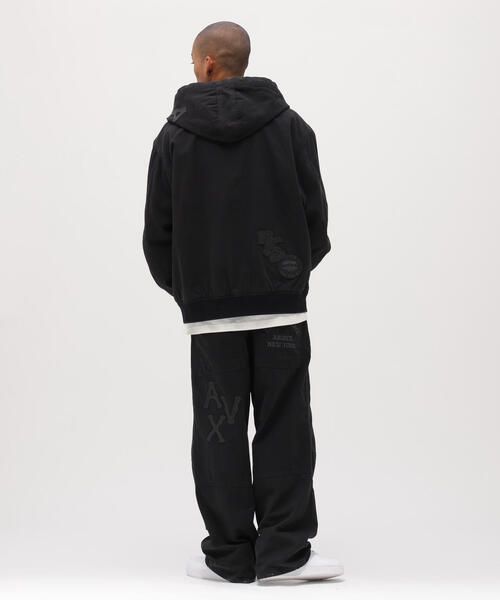 AVIREX（アヴィレックス） パーカー LEATHER PATCH DUCK HOOD JACKET