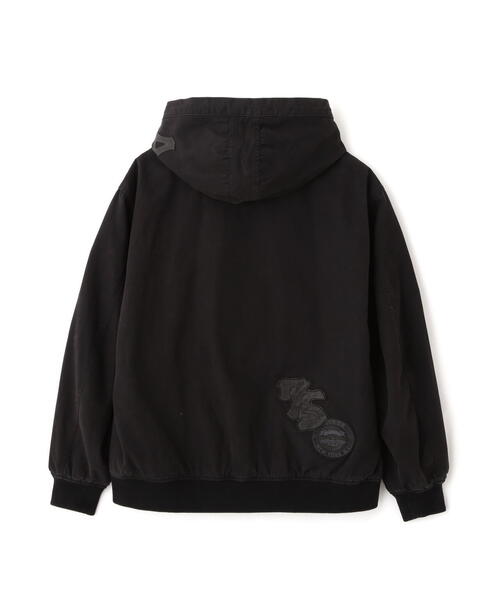 AVIREX（アヴィレックス） パーカー LEATHER PATCH DUCK HOOD JACKET