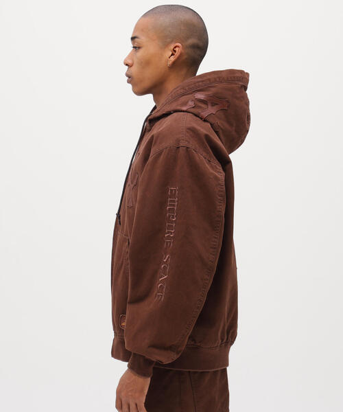 AVIREX（アヴィレックス） パーカー LEATHER PATCH DUCK HOOD JACKET