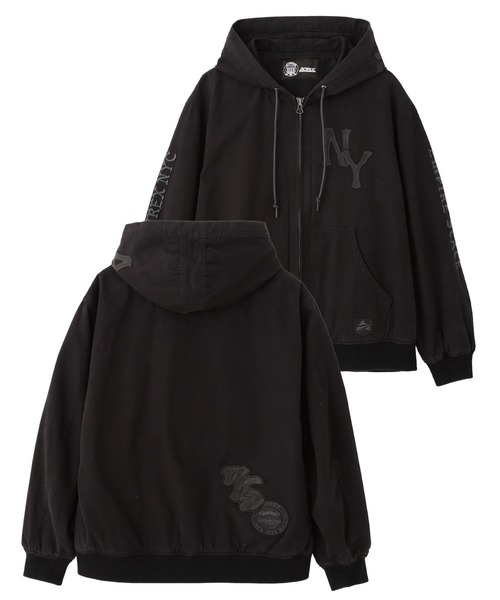AVIREX（アヴィレックス） パーカー LEATHER PATCH DUCK HOOD JACKET