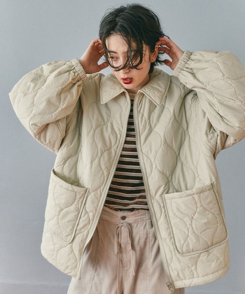 niko and…（ニコアンド） ブルゾン MEDIUM ブラック レディース