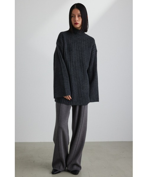 「STYLEMIXER」 長袖ニット FREE ネイビー レディース_画像3