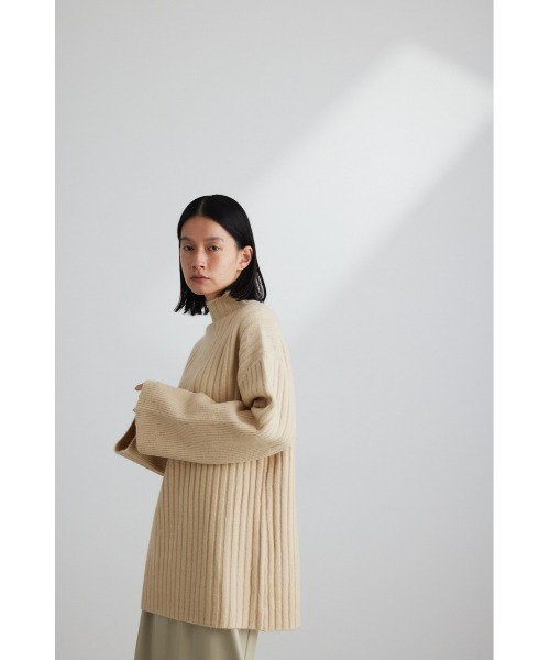 「STYLEMIXER」 長袖ニット FREE ネイビー レディース_画像4