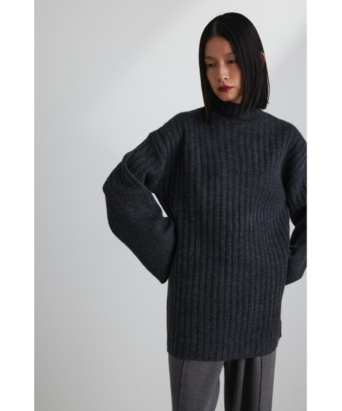 「STYLEMIXER」 長袖ニット FREE ネイビー レディース_画像6