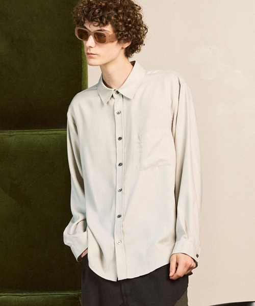 MAISON SPECIAL（メゾンスペシャル） 長袖シャツ 0 グレイッシュ
