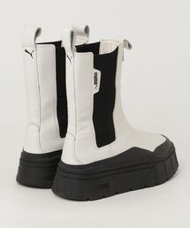 「PUMA」 ショートブーツ 25.0cm ホワイト レディースの画像2