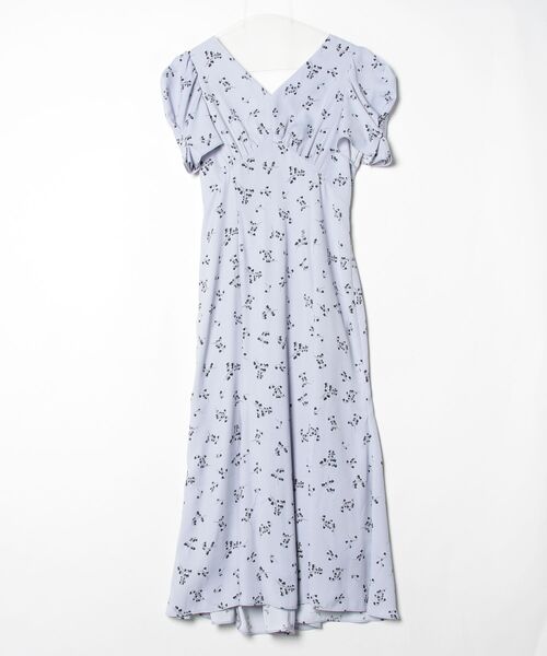 rin？Her lip to 半袖 花柄 ワンピース S Her lip to 花柄半袖ワンピース S ブルー レディース : ZOZOTOWN Yahoo