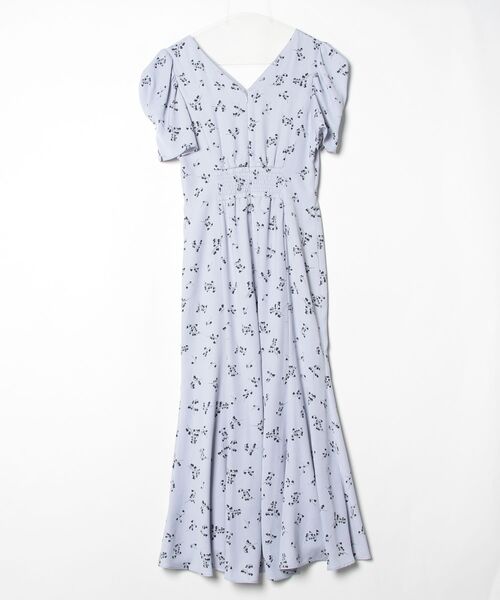 rin？Her lip to 半袖 花柄 ワンピース S Her lip to 花柄半袖ワンピース S ブルー レディース : ZOZOTOWN Yahoo