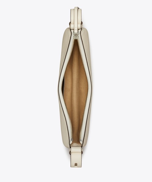値下げ！トリーバーチ　ハーフムーン　ショルダーバッグ　ホワイト Tory Burch - 値下げ！トリーバーチ ハーフムーン ショルダーバッグ
