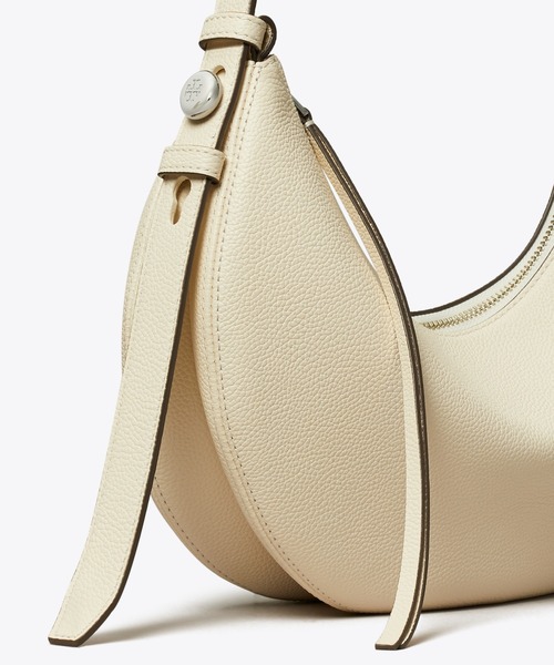 値下げ！トリーバーチ　ハーフムーン　ショルダーバッグ　ホワイト TORY BURCH（トリーバーチ） ショルダーバッグ バッグ ロミー ハーフ