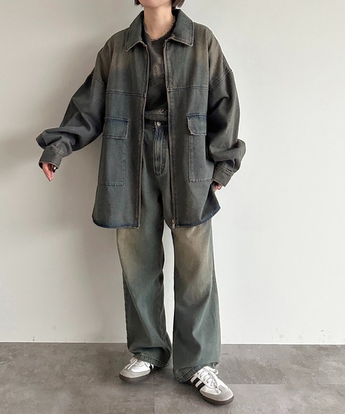 「apres jour mignon」 デニムジャケット フリー ブラック系その他 レディース_画像8