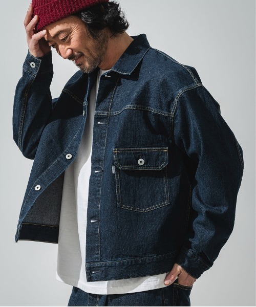 「OFFSHORE」 デニムジャケット S ライトブルー メンズ_画像2