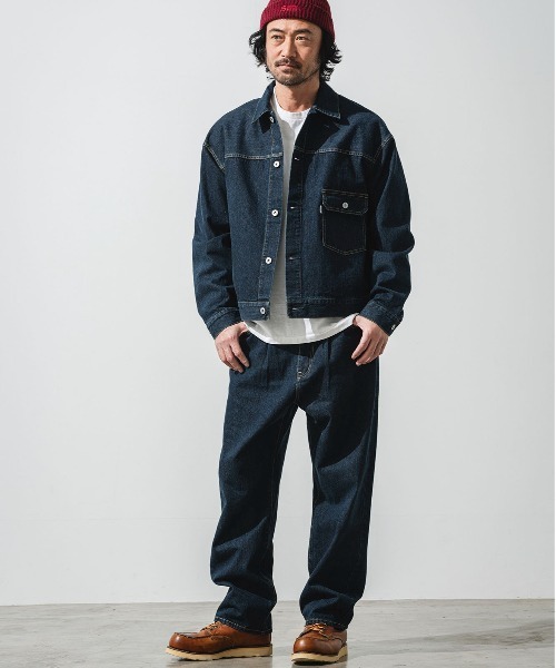 「OFFSHORE」 デニムジャケット S ライトブルー メンズ_画像6