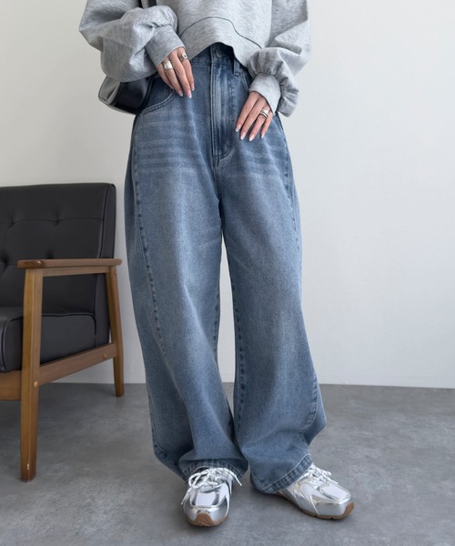 ジーンズ デニム デニムパンツ 「 低身長向けサイズ 」 裾2wayサイド