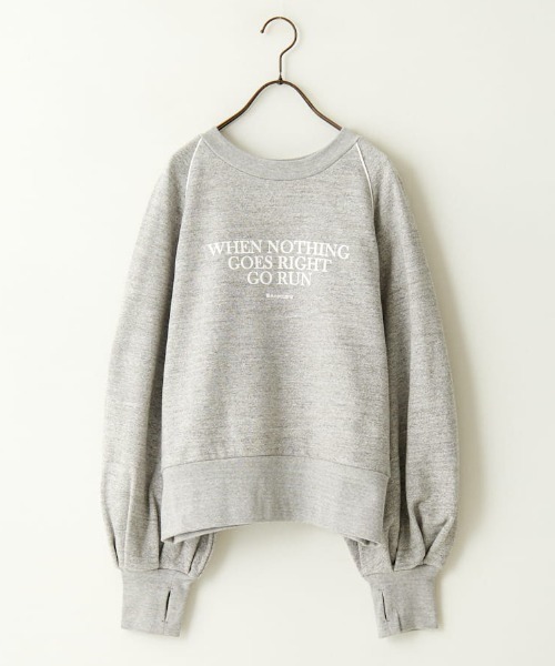 「AMERICANA」 スウェットカットソー ONE SIZE ブラック レディース_画像8