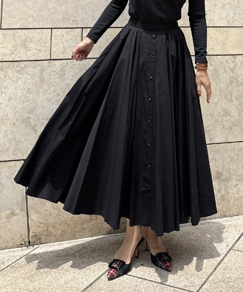 レディースファッション Jenne ボリュームフレアスカート バックレース