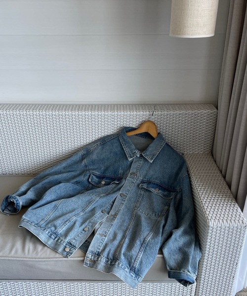 「wee9s」 デニムジャケット FREE ブルー レディース_画像8