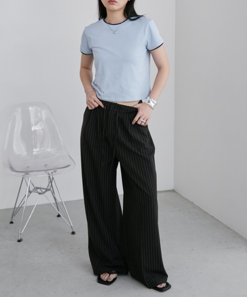 「Aunt Marie's」 スラックス MEDIUM グレー レディース_画像6