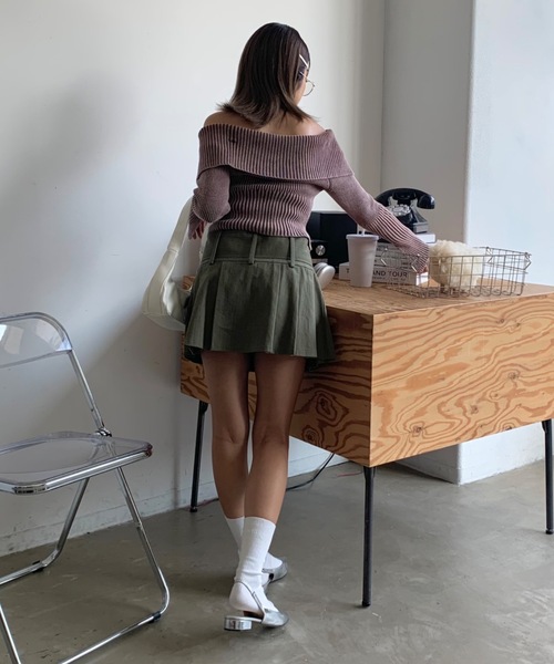 「SHAGGIE」 ニットカーディガン FREE ネイビー レディース_画像7