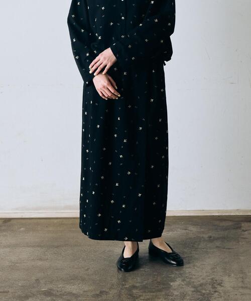 かぐれ ロング スカート ツバメ刺繍ラップスカート : ZOZOTOWN Yahoo