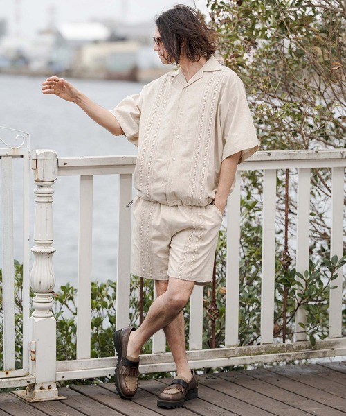 CAMBIO（カンビオ） パンツ mp14679-Cotton Linen Tape Switch Short