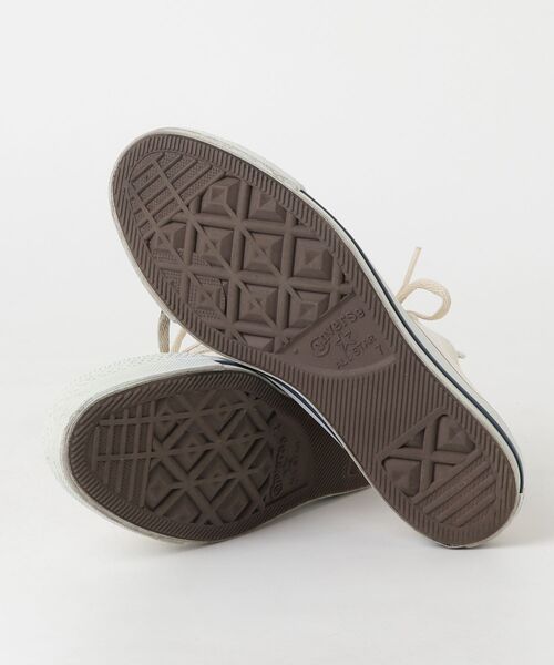 「CONVERSE」 ローカットスニーカー 25.5cm ベージュ レディース_画像3