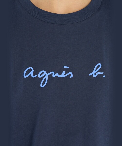 agnes.b ロゴTシャツ T2 black short sleeves Coulos 