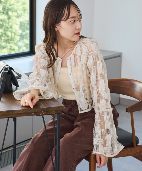 「Kastane」 カーディガン FREE ベージュ レディース_画像6