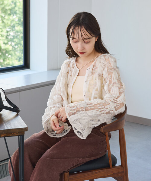 「Kastane」 カーディガン FREE ベージュ レディース_画像8