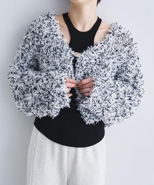 code a カーディガン　ニット CODE A カーディガン fancy yarn cardigan レディース : ZOZOTOWN