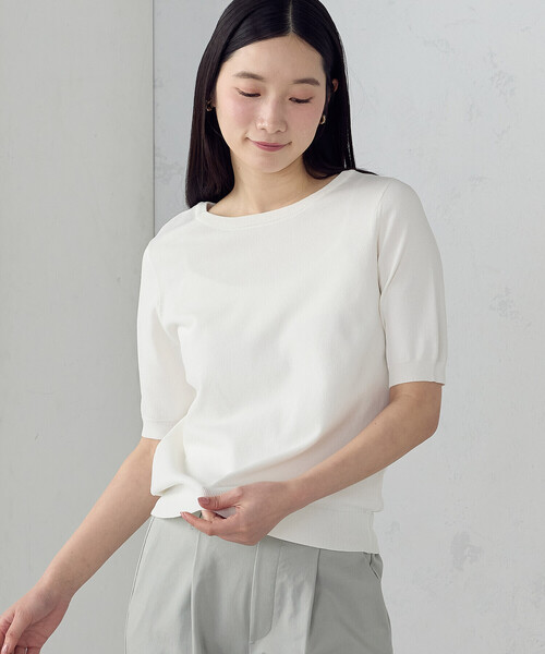COMME CA ISM（コムサイズム） uvカット サマーニット ニット セーター